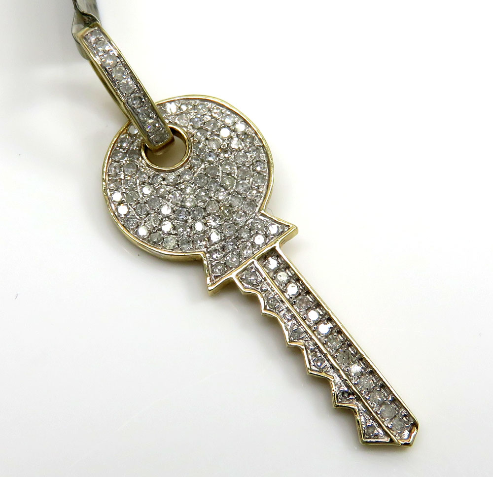 9396_10k_yellow_gold_diamond_key_pendant