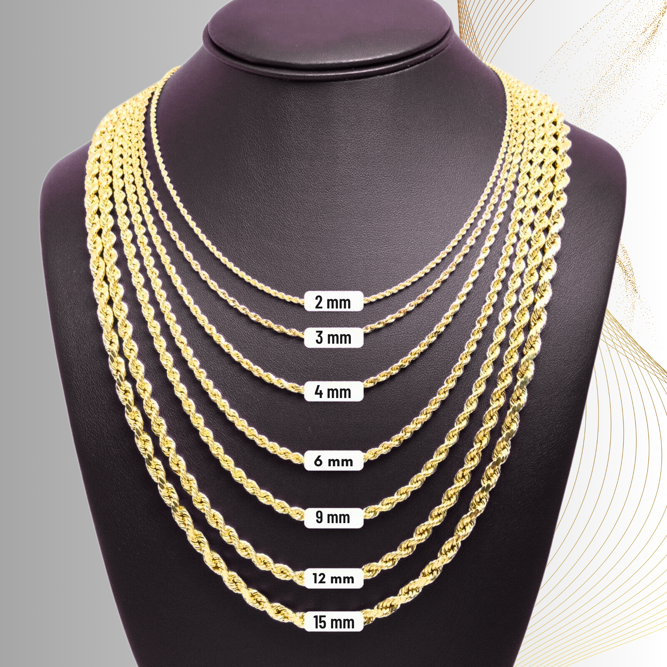 Gold Chain Width Guide