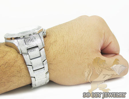 DIAMOND ICELINK AQUA TERRA MENS WATCH 7.00CT – So Icy Jewelry