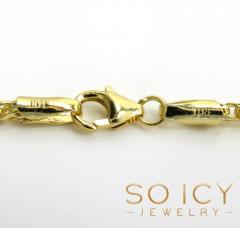 14k solid yellow gold franco chain 18-24 inch 2mm