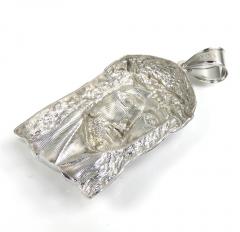 925 sterling silver medium classic jesus pendant