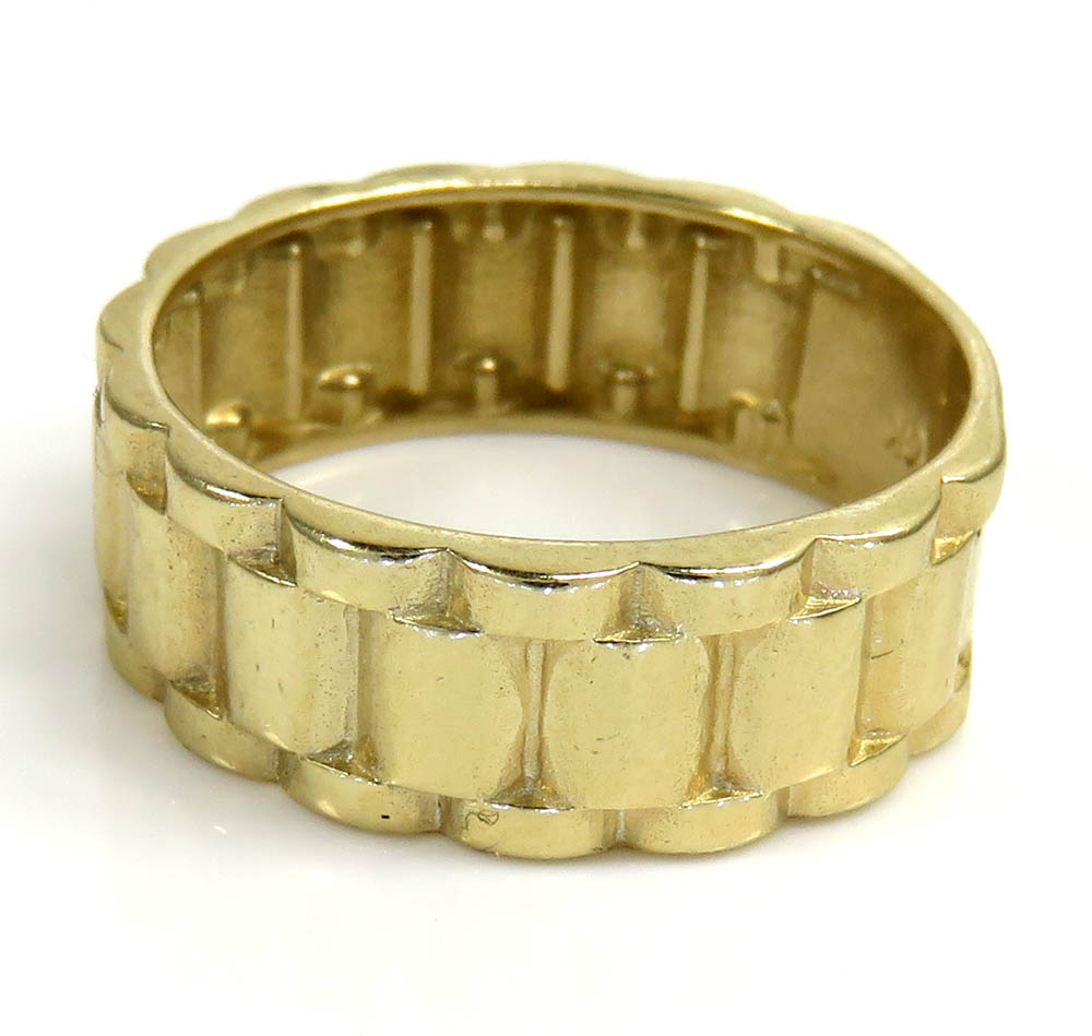 14k gold 7.80mm presidential style ring