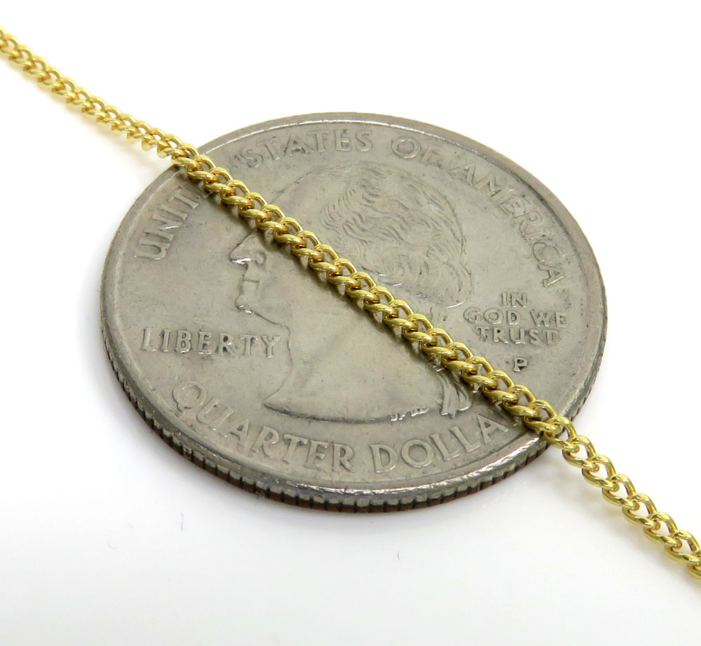 10k yellow gold small jesus pendant 20