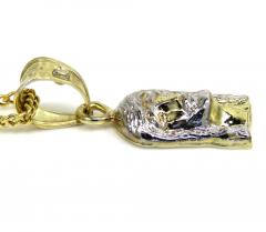 10k yellow gold small jesus pendant 20