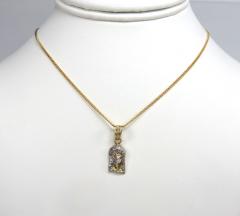 10k yellow gold small jesus pendant 20