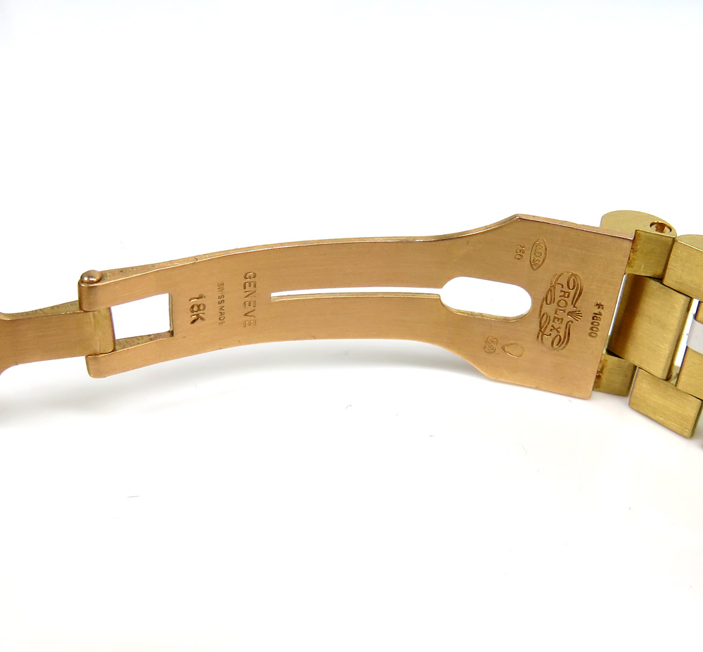 Rolex day date 36mm 18k yellow gold custom red diamond bezel and dial 3.50ct - Image 7