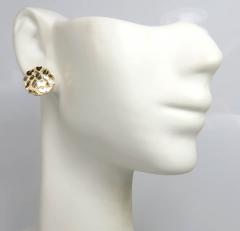 10k yellow gold medium round nugget earrings 