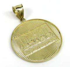 10k yellow gold small jesus apostles last supper pendant