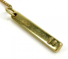 Ladies 18k yellow gold box link to love gucci necklace