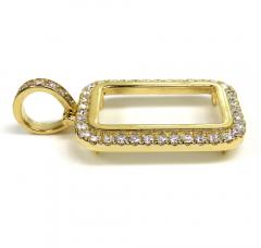10k yellow gold large diamond frame pendant 1.35ct