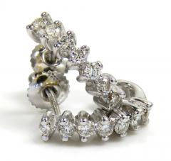 14k white gold diamond earrings and pendant set 16