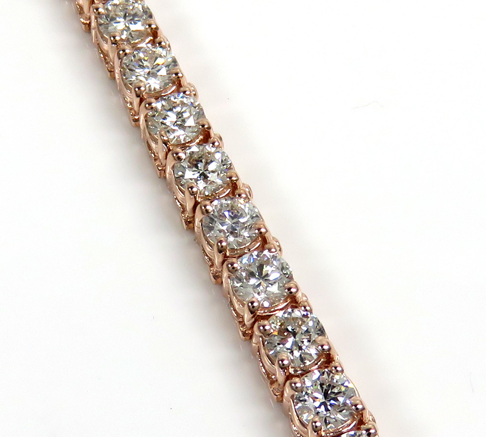 14k gold 25 pointer vs diamond tennis bracelet 7 inch 10.80ct