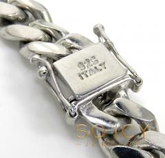 925 sterling silver miami link chain 20-24 inch 11.50mm