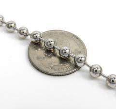 925 white sterling silver ball link chain 20-30 inch 5mm