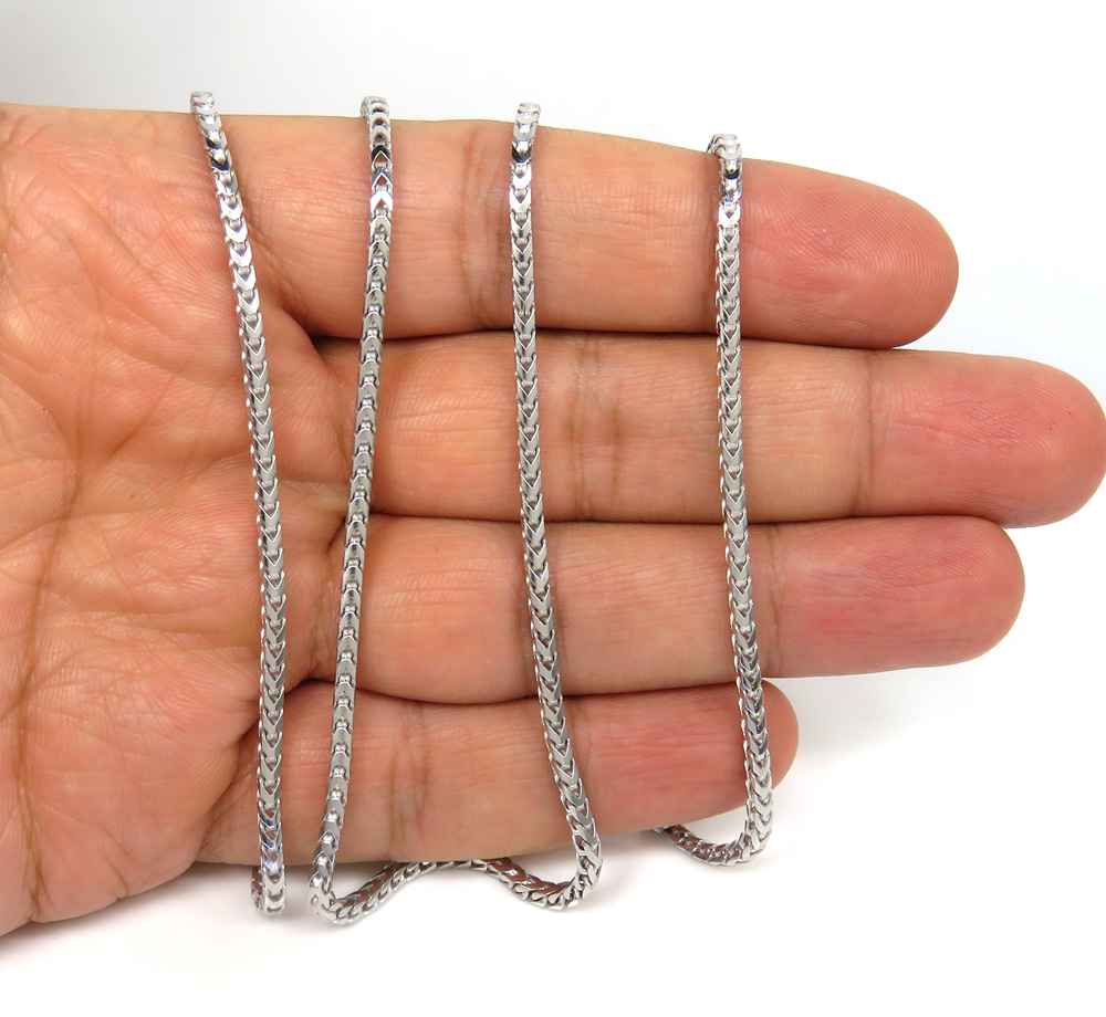 925 Yellow Sterling Silver Franco Link Chain 20-30 Inch 4.2mm