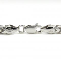 925 white sterling silver solid franco chain 18-26 inches 3.8mm