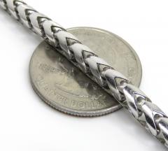 925 white sterling silver solid franco chain 18-28 inches 4.5mm