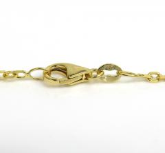 14k yellow gold skinny solid cable link chain 18-24