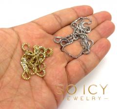 14k white or yellow gold skinny solid box link chain 16-24 inch 1.5mm