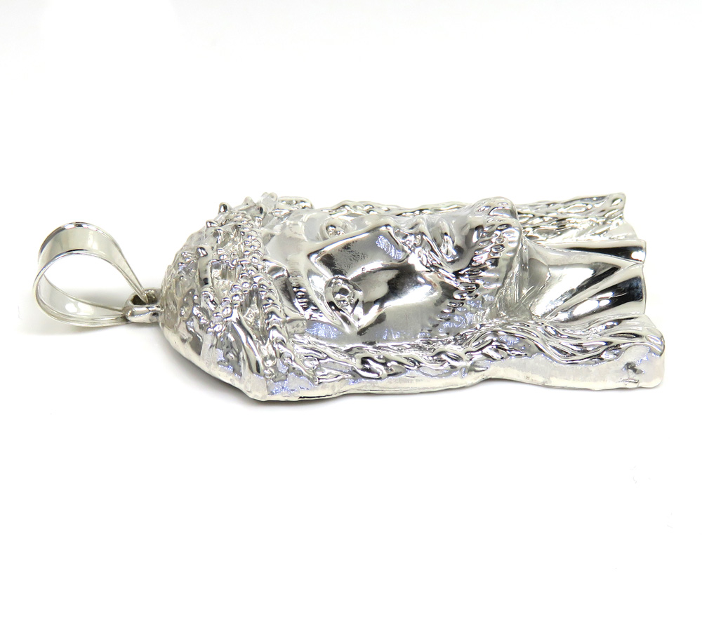 925 sterling silver large classic jesus pendant 