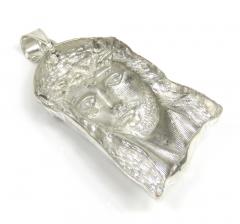925 sterling silver large classic jesus pendant 