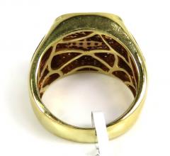 14k gold diamond dollar sign money ring 1.03ct