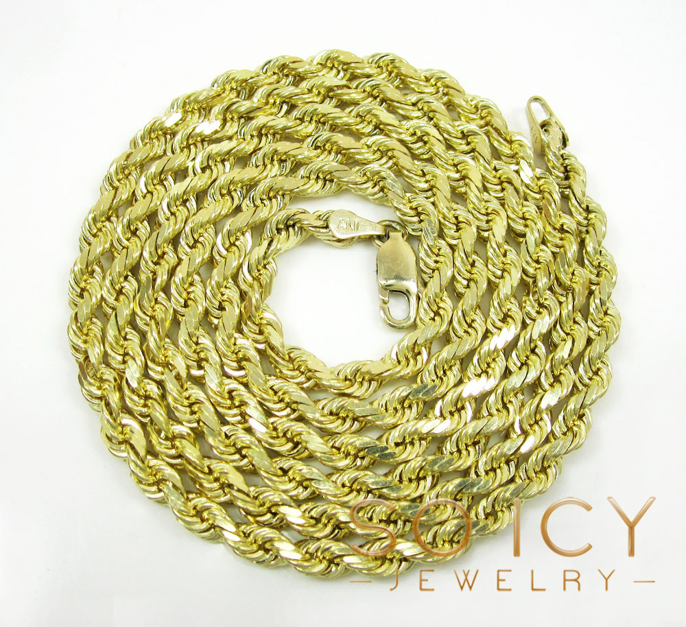 Real 10k gold rope chain Clearance