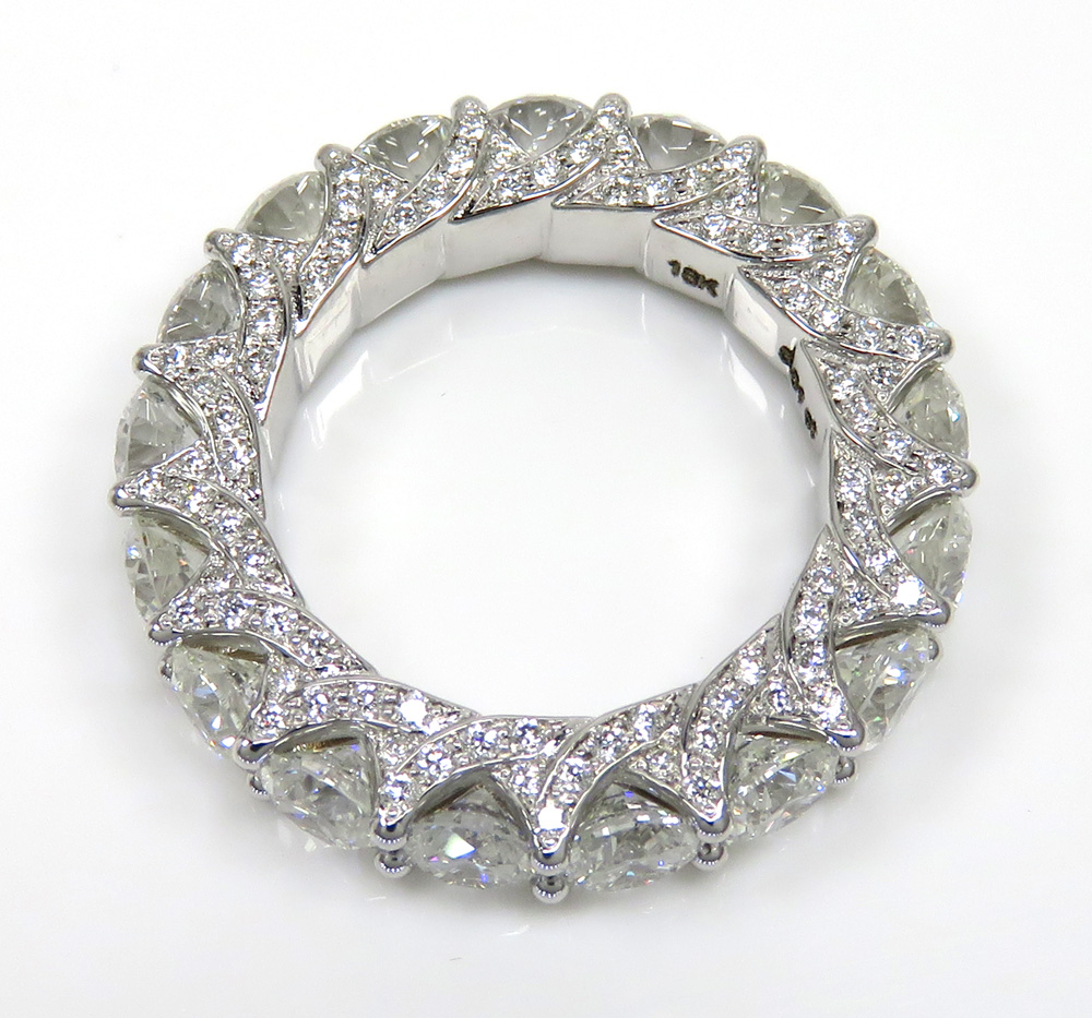 18k gold vs 360 diamond eternity ring 5.51ct 