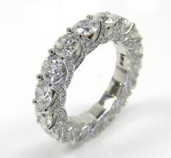 18k gold vs 360 diamond eternity ring 5.51ct 