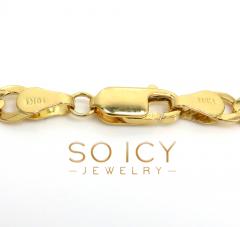 10k yellow gold cuban id bracelet 8.25 inch 5mm 