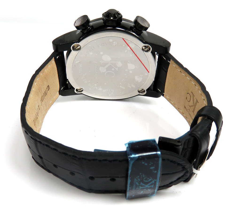 Techno com kc black diamond carbon fiber watch 4.00ct