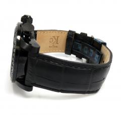 Techno com kc black diamond carbon fiber watch 4.00ct