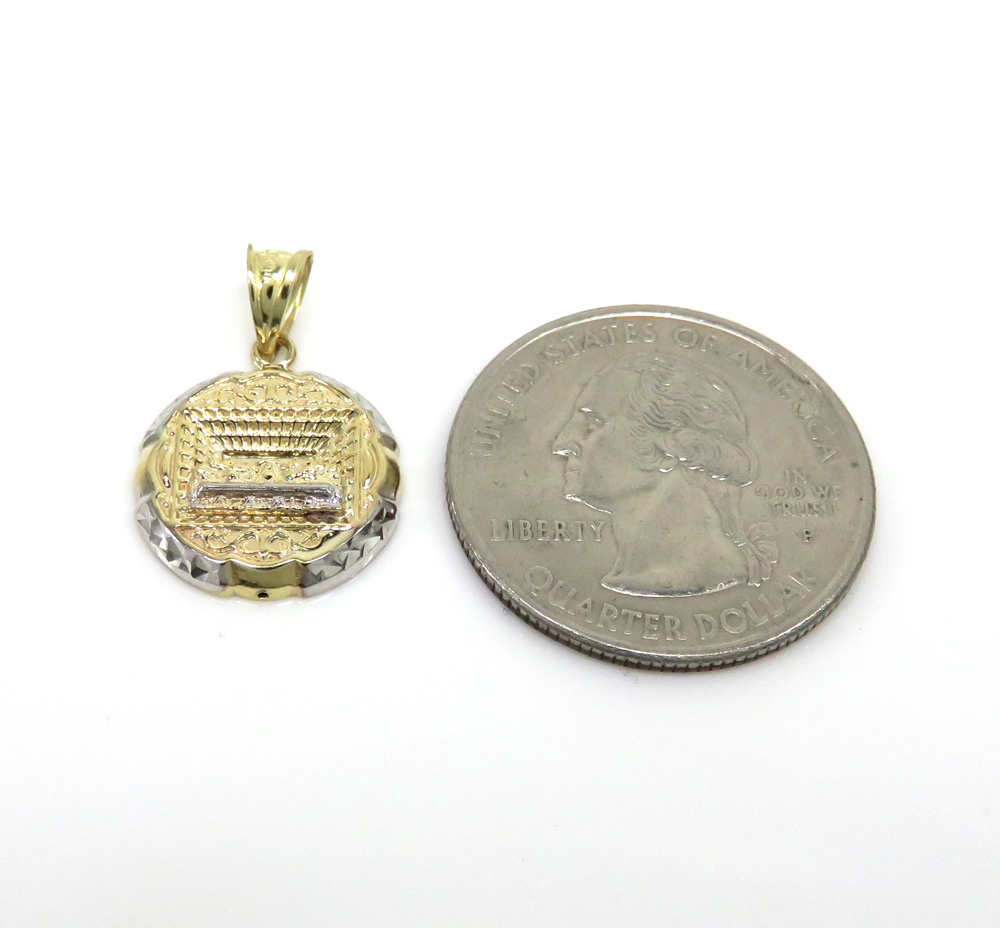 10k yellow gold mini jesus apostles last supper pendant 