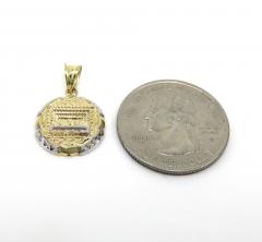 10k yellow gold mini jesus apostles last supper pendant 