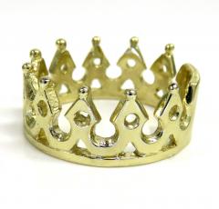 10k yellow gold crown ring 