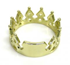 10k yellow gold crown ring 