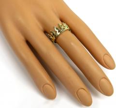 10k yellow gold crown ring 