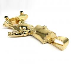 14k yellow gold cz  cartoon pendant 0.50ct