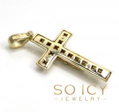 14k yellow gold bold italian jesus cross 