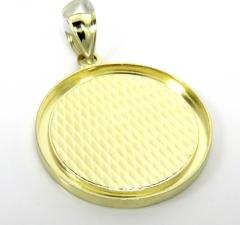 10k yellow gold diamond cut small-large  picture pendant