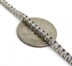 14k white gold round 7 pointer diamond tennis chain 22 inches 3.50mm 13.05ct