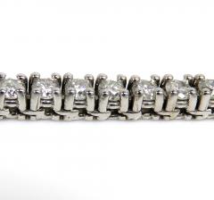 14k white gold round 7 pointer diamond tennis chain 22 inches 3.50mm 13.05ct