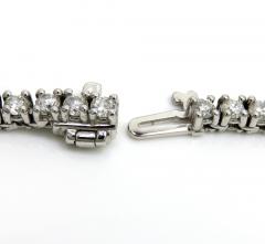 14k white gold round 7 pointer diamond tennis chain 22 inches 3.50mm 13.05ct