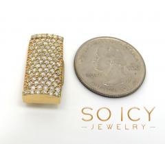 14k yellow gold 11mm diamond flap lock 1.75ct