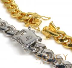 925 sterling silver miami link chain 20-26 inches 9mm