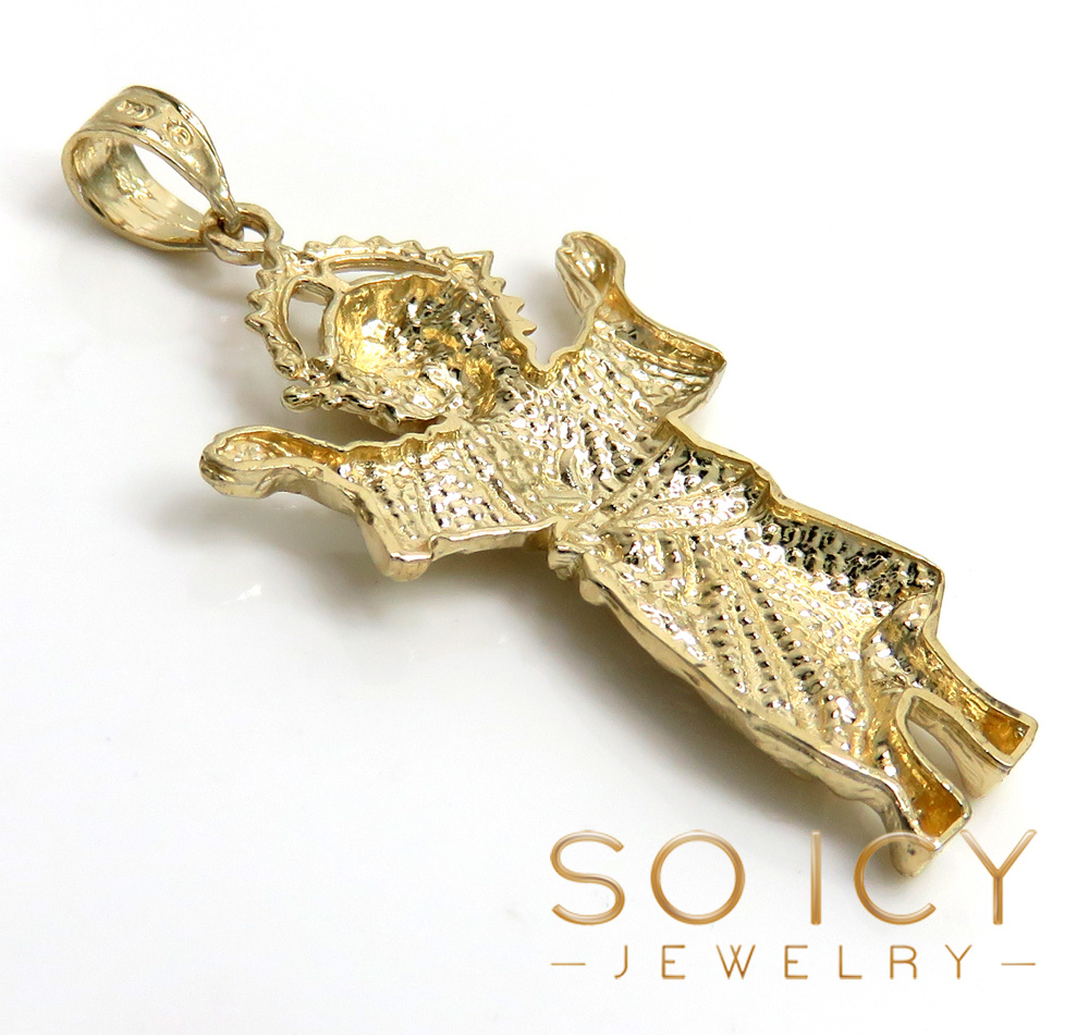 14k yellow gold small baby nino jesus pendant 