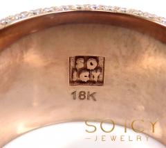 18k rose gold round assher & emerald diamond elite ring 17.20 ct 