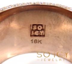 18k rose gold round assher & emerald diamond elite ring 17.20 ct 