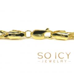 14k yellow gold solid wheat chain 20-24