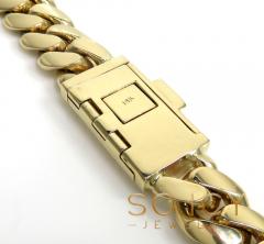 14k yellow gold hollow miami cuban link chain 22-26 inches 14mm